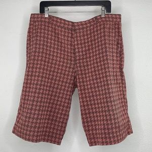Marc Jacobs Houndstooth snap hem bermuda shorts